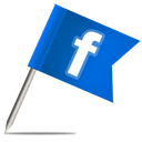 facebook, flag icon